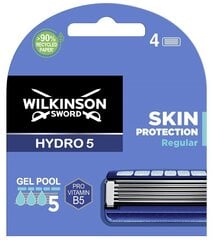 Головки для бритья Wilkinson Sword Hydro5, 4 шт. цена и информация | Косметика и средства для бритья | kaup24.ee