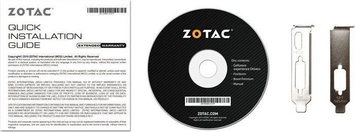 Zotac GeForce GT710 1GB DDR3 PCIE ZT-71301-20L цена и информация | Videokaardid (GPU) | kaup24.ee
