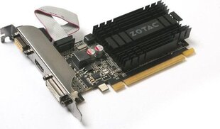 Zotac GeForce GT710 1GB DDR3 PCIE ZT-71301-20L цена и информация | Видеокарты | kaup24.ee