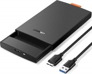 Väline draiv Ugreen CM237 SATA, 2,5" SSD / HDD, must цена и информация | Жёсткие диски (SSD, HDD) | kaup24.ee