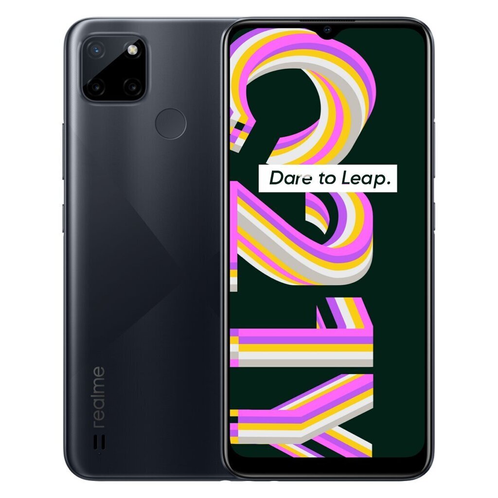 Realme C21Y, 64GB, Dual SIM, Black hind ja info | Telefonid | kaup24.ee