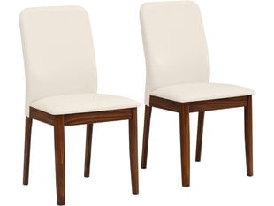 Комплект из 2 стульев Notio Living Winston, бежевый / темно-коричневый цена и информация | Стулья для кухни и столовой | kaup24.ee