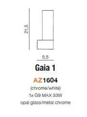 Seinavalgusti Azzardo AZ1604 Gaia 1 цена и информация | Настенные светильники | kaup24.ee