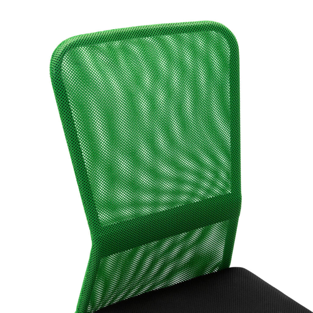 vidaXL kontoritool must ja roheline, 44 x 52 x 100 cm, võrkkangas hind ja info | Kontoritoolid | kaup24.ee