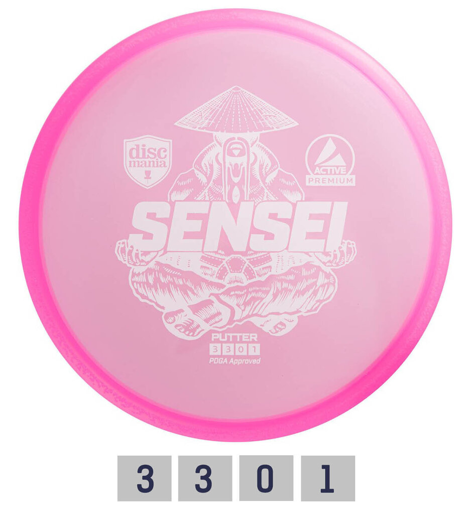 Discgolf Putter PREMIUM SENSEI 3/3/0/1 hind ja info | Discgolf | kaup24.ee