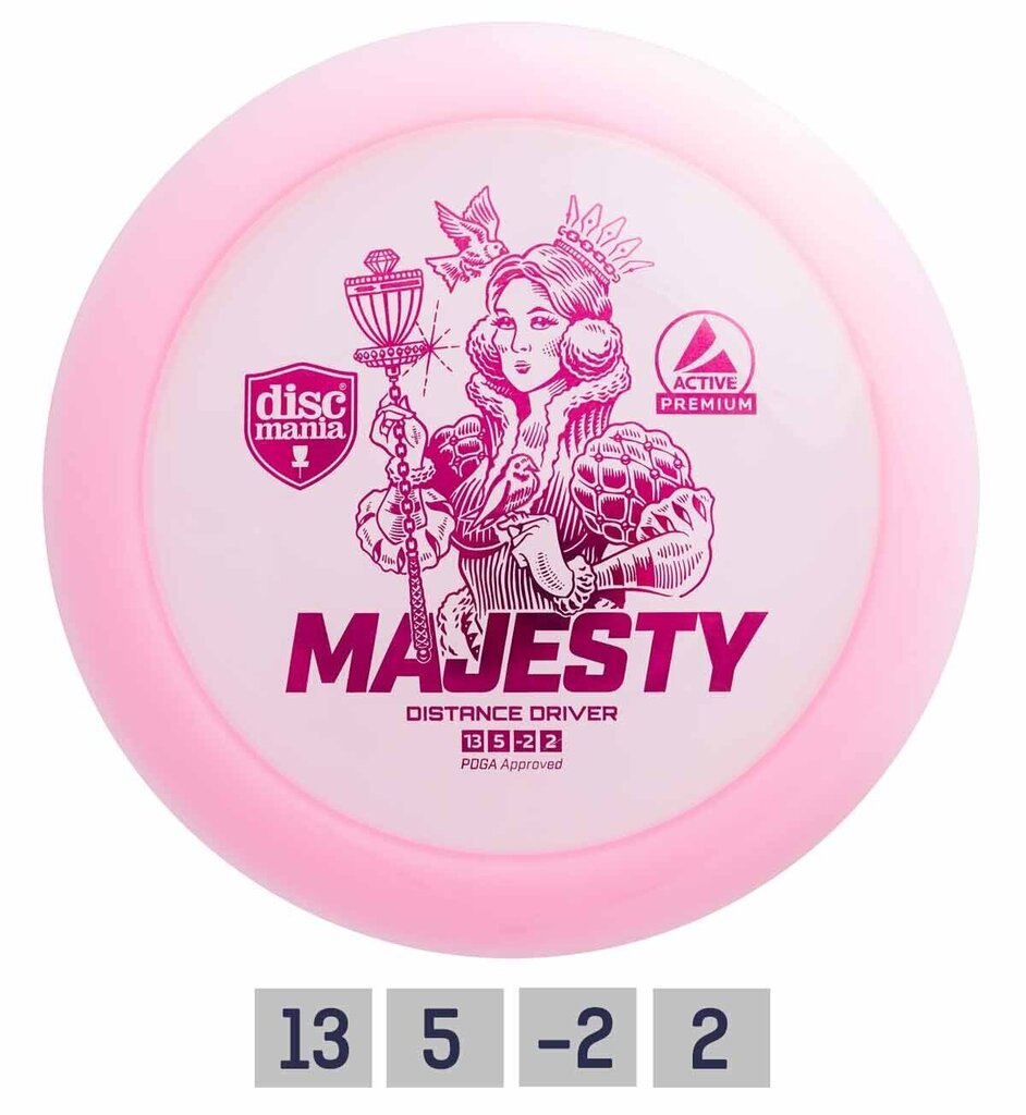 Ketas Distance Driver PREMIUM MAJESTY 13/5/-2/2 hind ja info | Discgolf | kaup24.ee