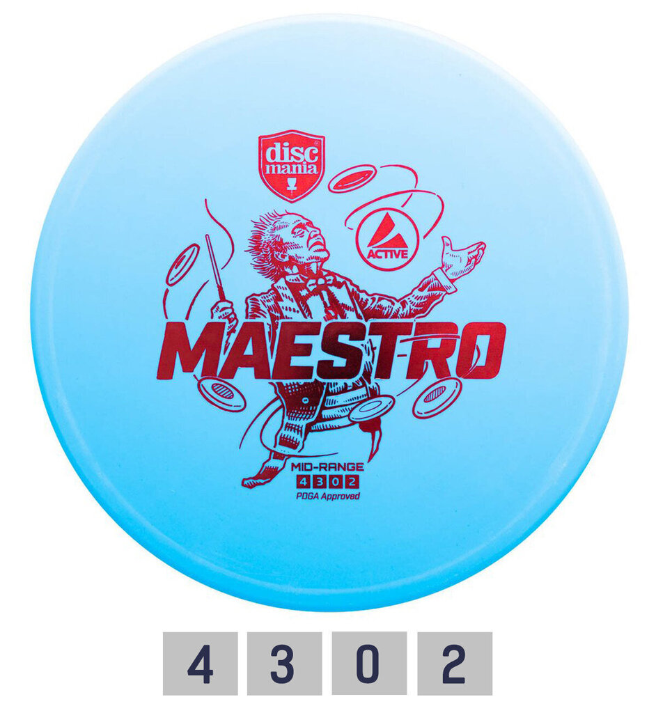 Discgolfi ketas DISCMANIA Midrange Driver MAESTRO 4/3/0/2 цена и информация | Discgolf | kaup24.ee