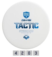 Диск для гольфа DISCMANIA Putter SOFT EXO TACTIC 4/2/0/3 белый цена и информация | Диск-гольф | kaup24.ee