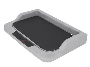 Hobbydog лежак Medico Standart Light Grey Ekolen/Black L, 75x50 см цена и информация | Лежаки, домики | kaup24.ee