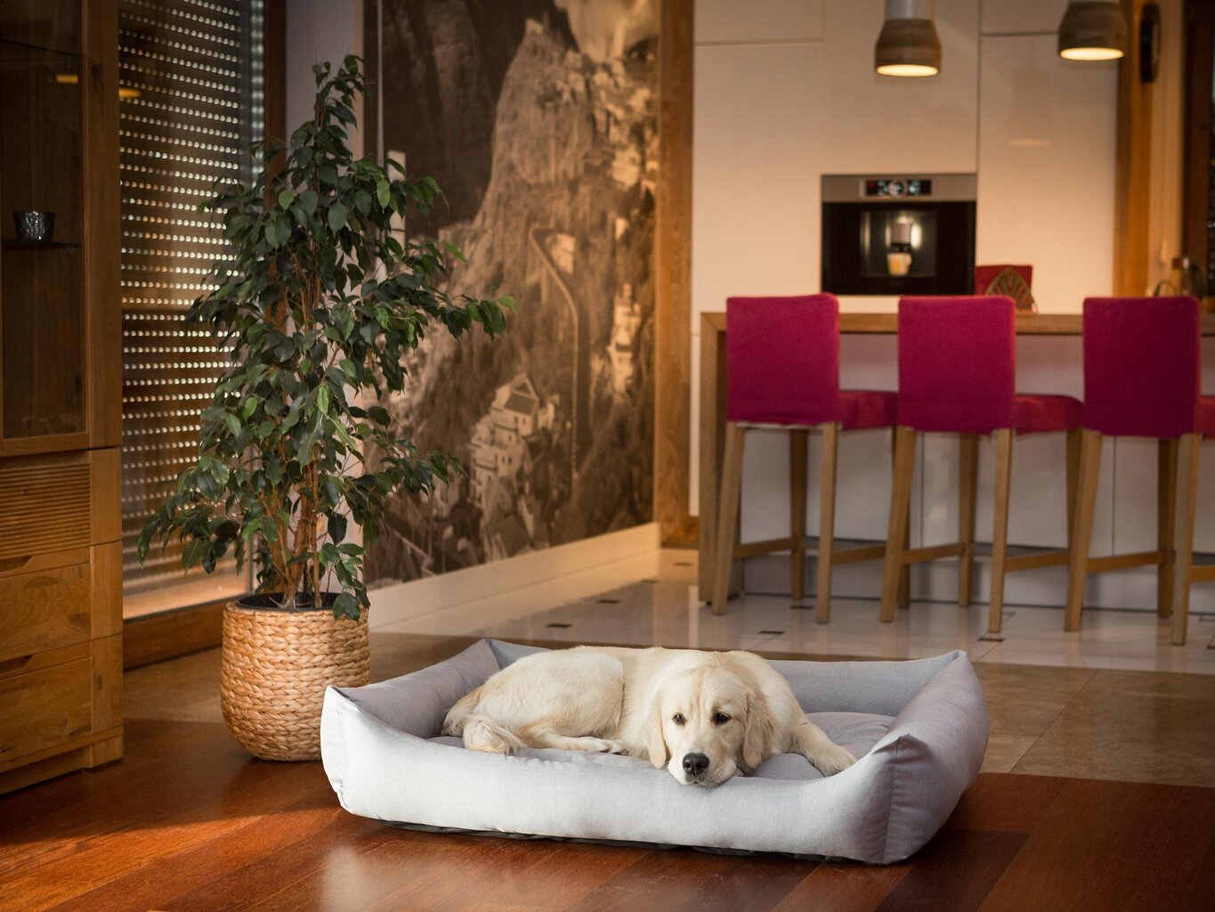 Hobbydog pesa Eco Light Grey Ekolen, XXL, 105x75 cm hind ja info | Pesad, padjad | kaup24.ee