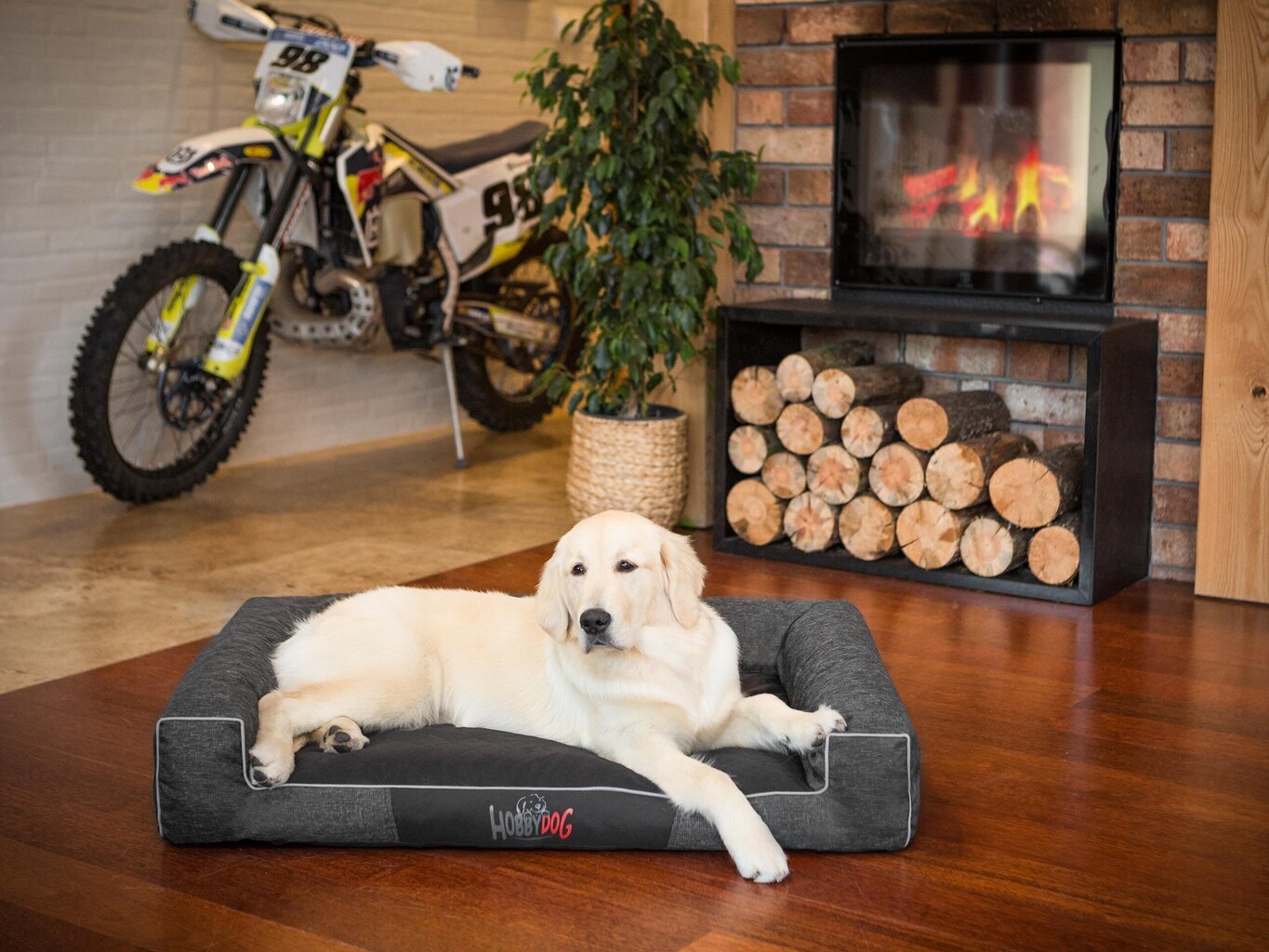 Hobbydog pesa Victoria Black Ekolen XL, 100x66 cm hind ja info | Pesad, padjad | kaup24.ee