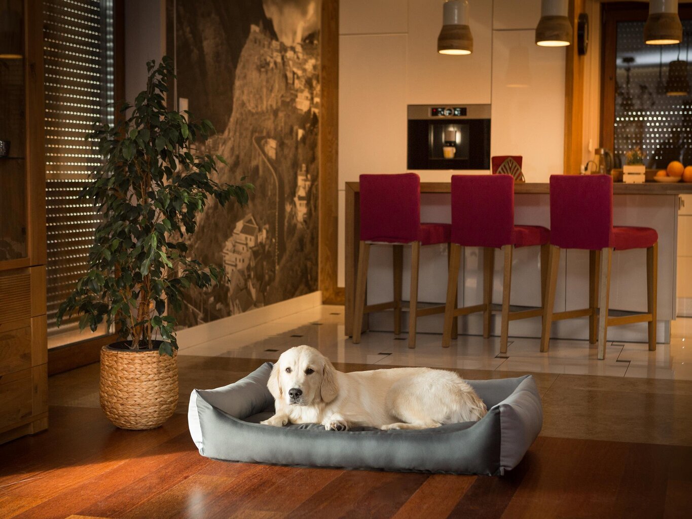 Hobbydog pesa Eco Dark Grey-Light Grey, L, 62x43 cm hind ja info | Pesad, padjad | kaup24.ee