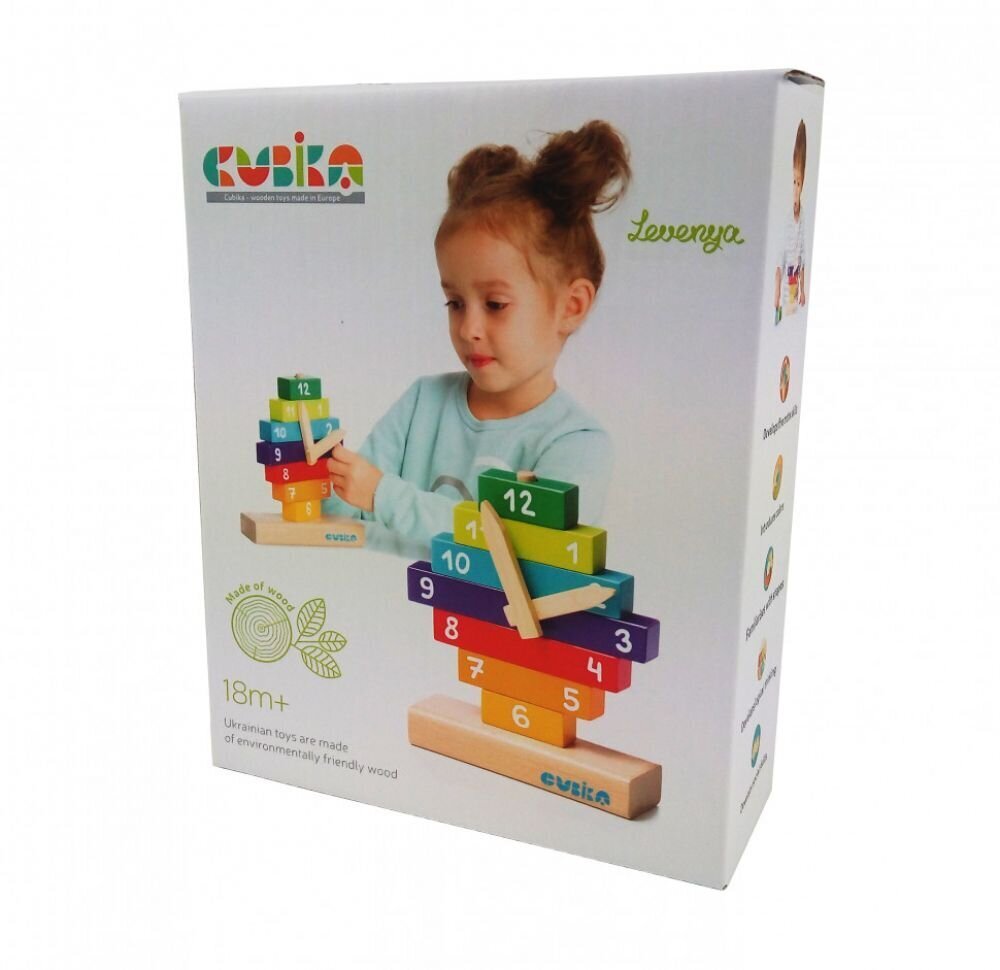 Arendav puidust mäng Kell, Cubika hind ja info | Imikute mänguasjad | kaup24.ee