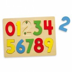 Деревянная головоломка - цифры цена и информация | Развивающие игрушки и игры | kaup24.ee