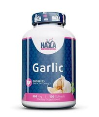 Пищевая добавка Haya Labs Odorless Garlic 120 капс. цена и информация | Витамины | kaup24.ee