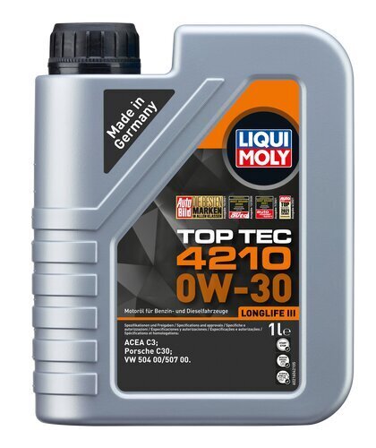 Mootoriõli Liqui Moly Top Tec 4210 0W-30 1L hind ja info | Mootoriõlid | kaup24.ee