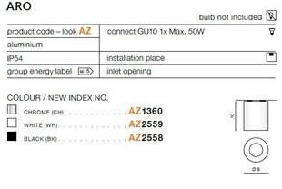 Azzardo светильник Aro AZ1360 цена и информация | Потолочные светильники | kaup24.ee