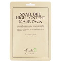 Листовая маска для лица Benton Snail Bee High Content, 20 г цена и информация | Маски для лица, патчи для глаз | kaup24.ee