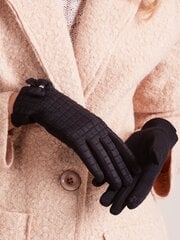 Черные женские перчатки в клетку цена и информация | Женские перчатки | kaup24.ee