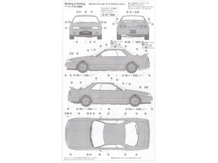 Hasegawa - Nissan Skyline GT-R (BNR32) Early (1989), 1/24, 20496 hind ja info | Klotsid ja konstruktorid | kaup24.ee