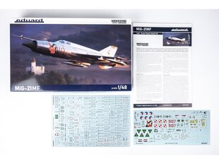 Сборная пластиковая модель Eduard - MiG-21MF Weekend Edition, 1/48, 84177 цена и информация | Конструкторы и кубики | kaup24.ee