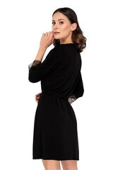 Naiste hommikumantel, satiinist, Babella Allison, must hind ja info | Naiste hommikumantlid | kaup24.ee