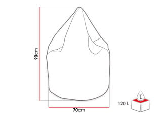 Стул-сумка LIWIKO MINI 120 L-Lux 23 цена и информация | Кресла-мешки и пуфы | kaup24.ee