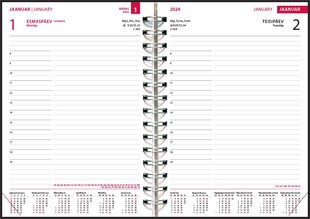 Boss Päev A5, spiraalköide, Comfort kaaned (OLIIVROHELINE) цена и информация | Календари, ежедневники | kaup24.ee