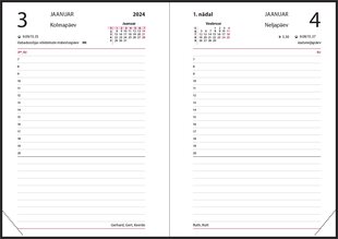 Päev A6, kõvaköide, kunstnahast kaaned (LILLA) цена и информация | Календари, ежедневники | kaup24.ee