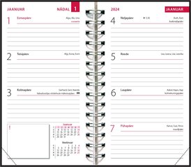 Taskumärkmik MINI, plastkaaned (ROHELINE) цена и информация | Календари, ежедневники | kaup24.ee