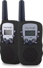 Комплект раций Walkie Talkie, черные цена и информация | Развивающий мелкую моторику - кинетический песок KeyCraft NV215 (80 г) детям от 3+ лет, бежевый | kaup24.ee