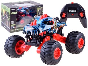 Kaugjuhtimisega veoauto Monster DINO 4x4, punane hind ja info | Poiste mänguasjad | kaup24.ee