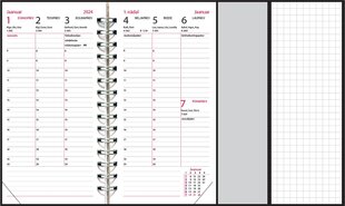 Taskumärkmik EURO PLUSS, kolmeosaline LUX kaaned, (MUST) цена и информация | Тетради и бумажные товары | kaup24.ee