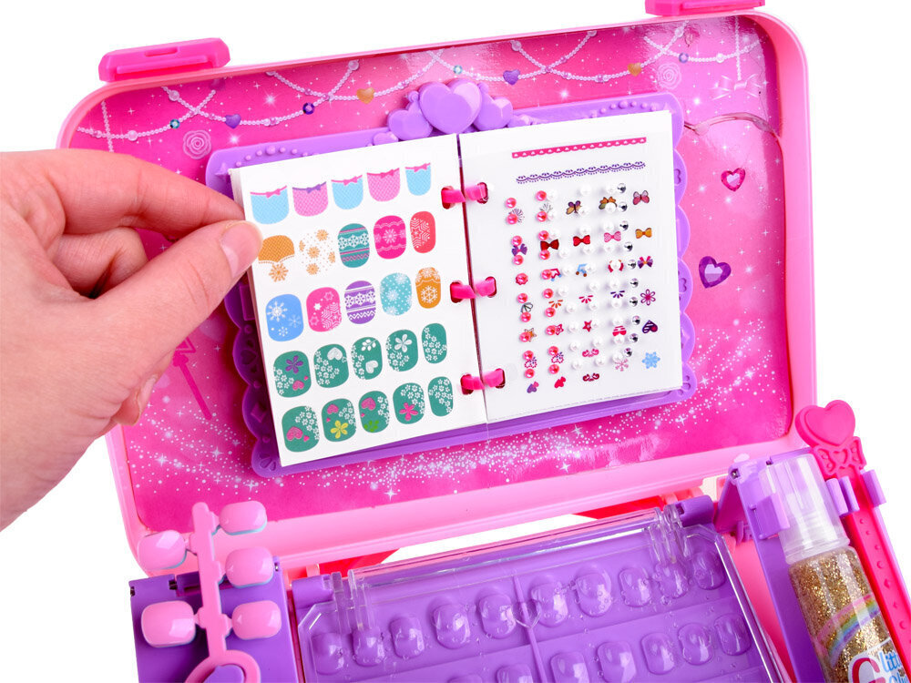 Maniküürikomplekt Anlily ilusas karbis koos aksessuaaridega hind ja info | Tüdrukute mänguasjad | kaup24.ee