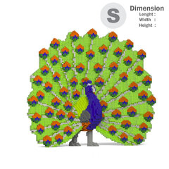 Конструктор Jekca, ST19BD13, Обыкновенный павлин, 4220 шт. цена и информация | Конструкторы и кубики | kaup24.ee