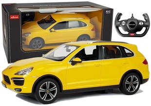 Auto Porsche Macan Rastar kaugjuhtimispuldiga 1:14, kollane hind ja info | Poiste mänguasjad | kaup24.ee