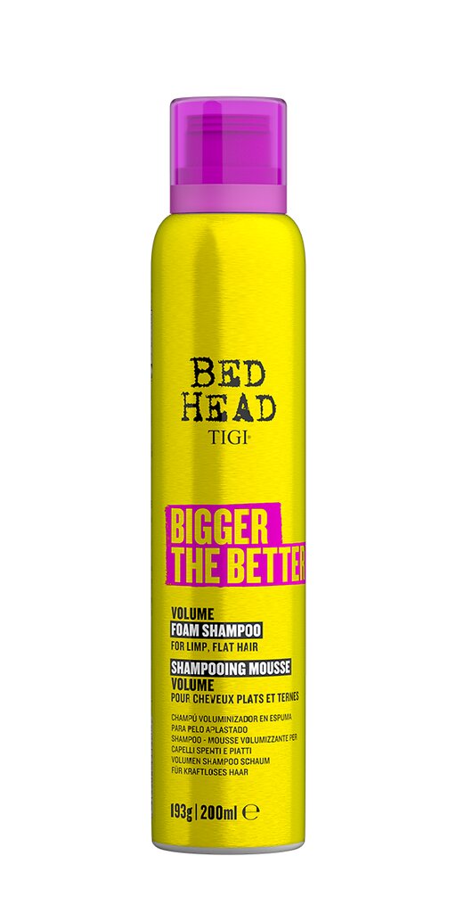 Vahtšampoon, volüümi andev, Tigi Bed Head Bigger The Better 200 ml цена и информация | Šampoonid | kaup24.ee