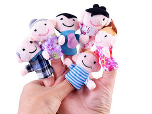 Набор кукол на пальцы Семья цена и информация | Игрушки для девочек | kaup24.ee