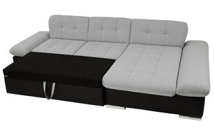 Угловой диван-кровать Laviva-Right-eco clock Soft 017 (белый) + Кронос 22 + Кронос 02 цена и информация | Диваны | kaup24.ee
