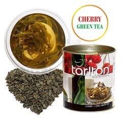 Kirsi Roheline suureleheline tee Tarlton, Cherry Green tea, 100 g hind ja info | Tee | kaup24.ee