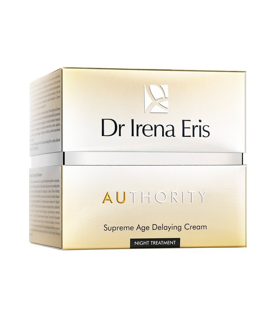 Noorendav öökreem Dr Irena Eris Authority Supreme Age Delaying Cream 50 ml цена и информация | Näokreemid | kaup24.ee