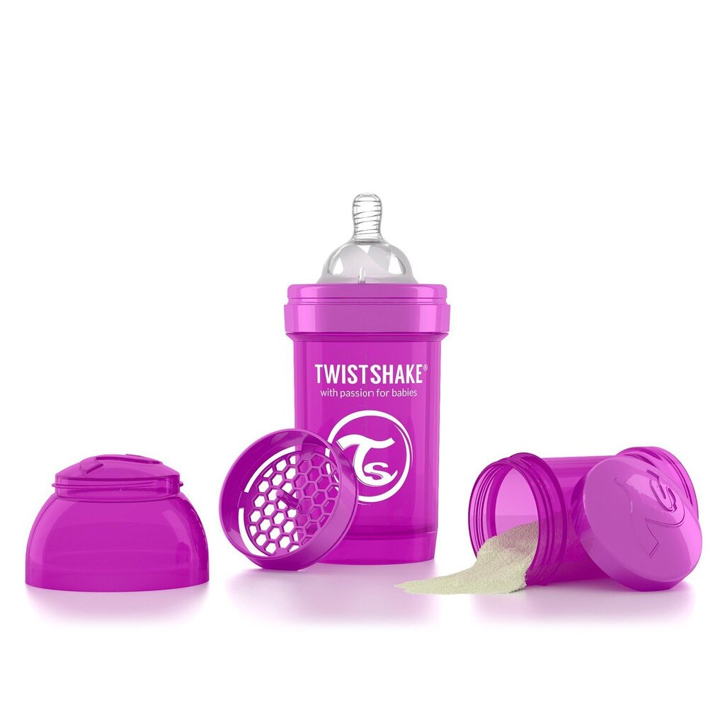Lutipudel Twistshake Anti-Colic 180 ml, lilla hind ja info | Lutipudelid ja aksessuaarid | kaup24.ee