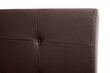 Venezia nööpidega voodi, 160x200 cm, tumepruun hind ja info | Voodid | kaup24.ee