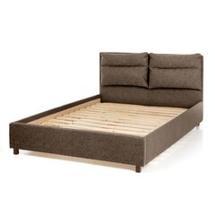 Кровать Pillow, 200x200 см, коричневая цена и информация | Кровати | kaup24.ee