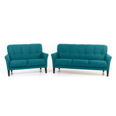 Комплект мягкой мебели Katri 3+2, голубой цвет цена и информация | Комплекты мягкой мебели | kaup24.ee