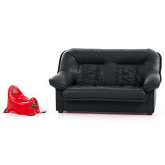 Детский диван Mini Spencer, кожа, чёрный цвет цена и информация | Детские диваны, кресла | kaup24.ee