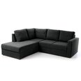 Угловой диван Ария 2, черный