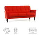 Pehme mööbli komplekt Katri 3+1, , beež Inari 22, jalad - pähkel цена и информация | Pehme mööbli komplektid  | kaup24.ee