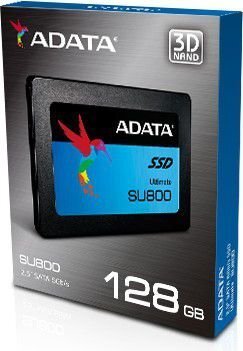 A-Data SSD Ultimate SU800 128GB SATAIII ASU800SS-128GT-C цена и информация | Sisemised kõvakettad (HDD, SSD, Hybrid) | kaup24.ee