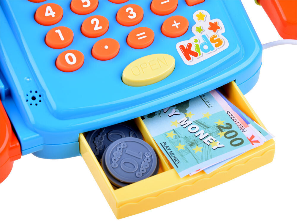 Mänguasi kassaaparaat kaaludega, sinine hind ja info | Tüdrukute mänguasjad | kaup24.ee